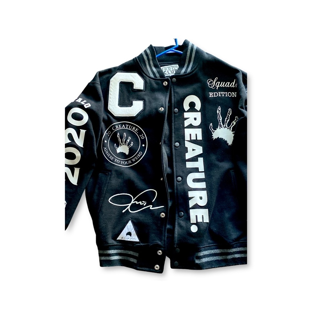 First edition Creature varsity jacket